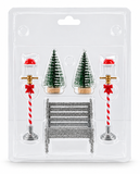 Christmas Village Street Scene – 5 Piece Set