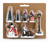 Resin Christmas Villager Figurine Set