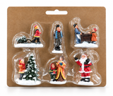 Resin Christmas Villager Figurine Set