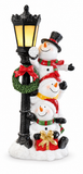 LED Stacked Christmas Character Lamp Post