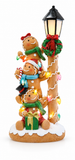 LED Stacked Christmas Character Lamp Post