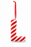Candy Cane Alphabet Hanging Decoration – 10cm