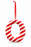 Candy Cane Alphabet Hanging Decoration – 10cm