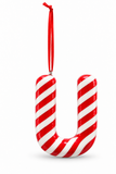 Candy Cane Alphabet Hanging Decoration – 10cm