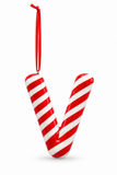 Candy Cane Alphabet Hanging Decoration – 10cm