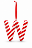 Candy Cane Alphabet Hanging Decoration – 10cm
