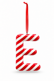 Candy Cane Alphabet Hanging Decoration – 10cm