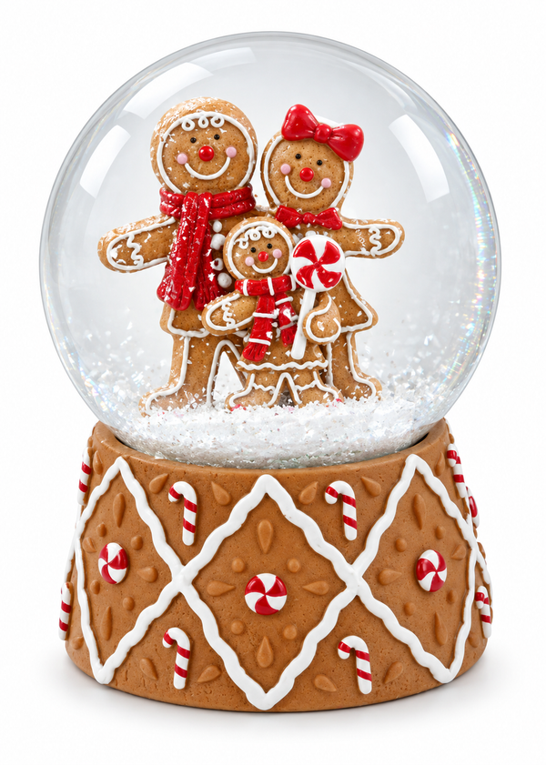 Gingerbread Snow Globe – 100 mm