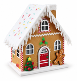 Snowy Gingerbread House Decoration