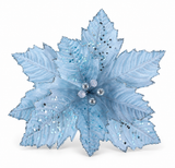 Iridescent Sequin Poinsettia Stem