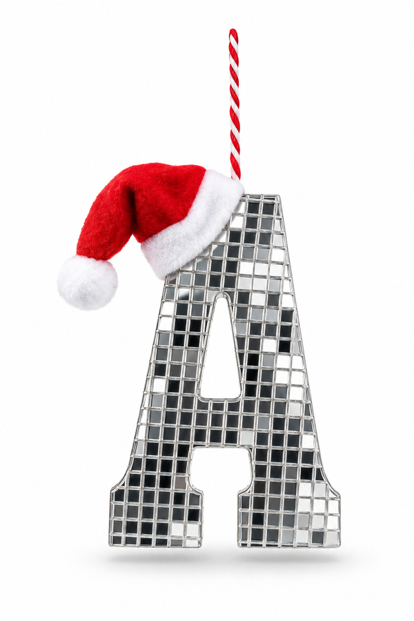 Mirror Alphabet Christmas Decoration – 14cm