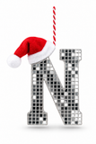 Mirror Alphabet Christmas Decoration – 14cm