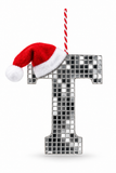 Mirror Alphabet Christmas Decoration – 14cm