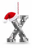 Mirror Alphabet Christmas Decoration – 14cm