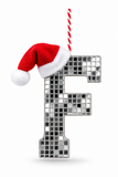 Mirror Alphabet Christmas Decoration – 14cm