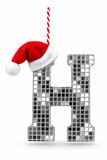 Mirror Alphabet Christmas Decoration – 14cm