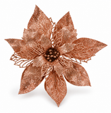Glitter Poinsettia Clip