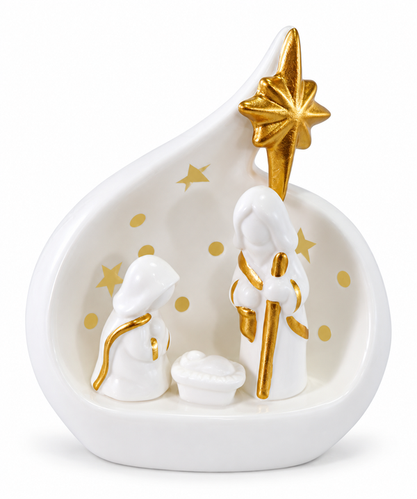 Porcelain Nativity Scene – 14cm