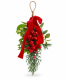 Foliage and Berry Hanger with Bow