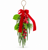 Foliage and Berry Hanger with Bow