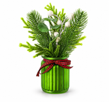 Leafy Berry Decoration in Jar – 23cm