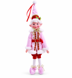 Pink Peppermint Poseable Elf Doll – 35cm