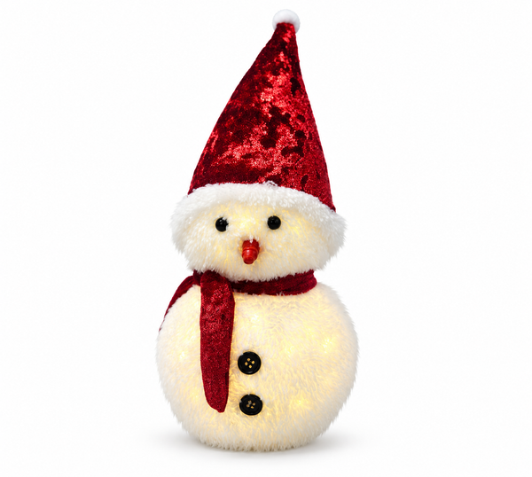 Light-Up Plush Snowman – 32cm