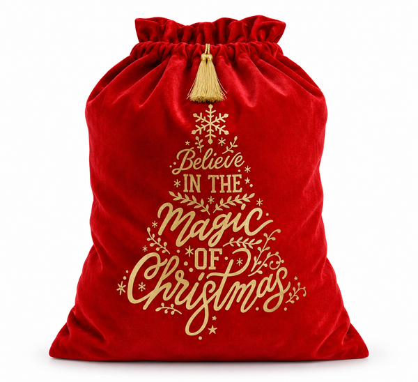 Deluxe Velvet Christmas Sack - 62 x 80 cm