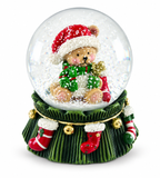 Christmas Teddy Bear Snow Globe – 45 mm