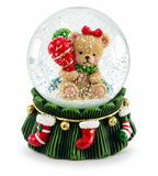Christmas Teddy Bear Snow Globe – 45 mm