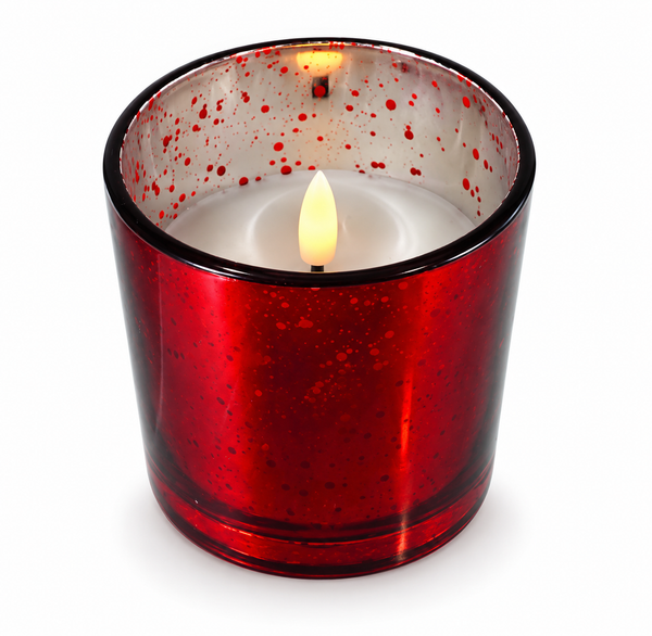 LED Glass Christmas Candle
