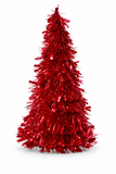 Laser Tinsel Cone Christmas Tree 26 cm