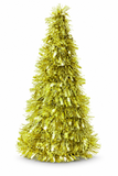 Laser Tinsel Cone Christmas Tree 26 cm