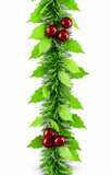 Green Holly Berry Christmas Tinsel – 2m