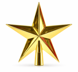 Shiny Star Tree Topper – 11cm