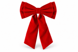 Flocked Double Christmas Bow