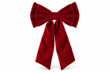 Flocked Double Christmas Bow