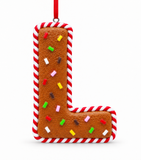 Gingerbread Candy Alphabet Decoration – 11cm