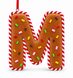 Gingerbread Candy Alphabet Decoration – 11cm
