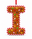 Gingerbread Candy Alphabet Decoration – 11cm
