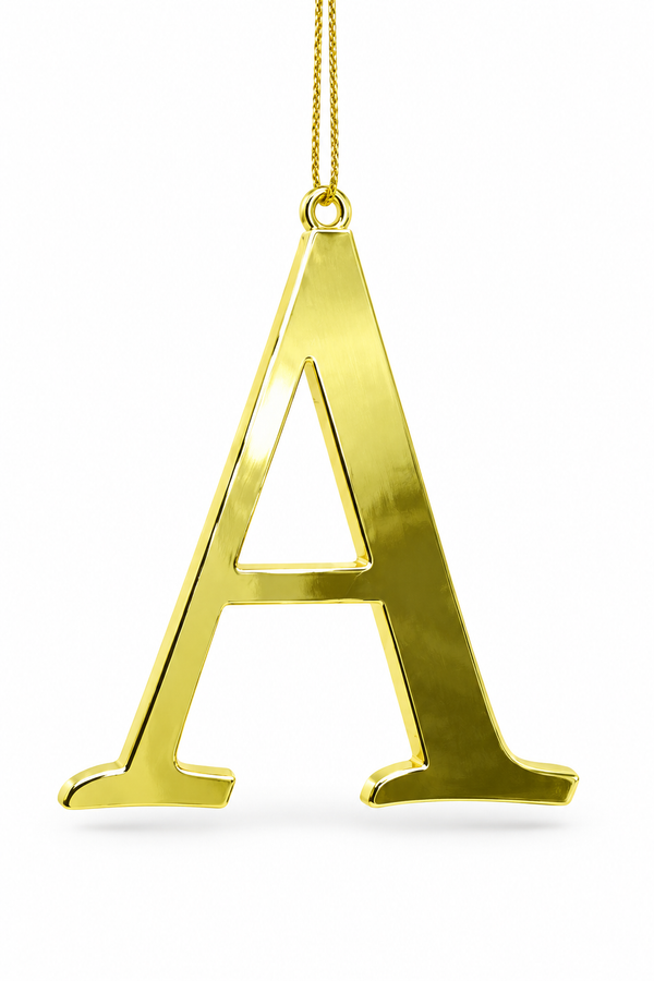 Gold Metal Alphabet Hanging Decoration