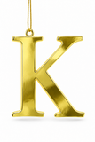 Gold Metal Alphabet Hanging Decoration
