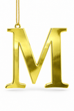 Gold Metal Alphabet Hanging Decoration