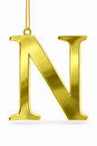 Gold Metal Alphabet Hanging Decoration