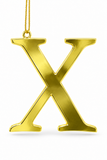 Gold Metal Alphabet Hanging Decoration