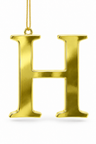 Gold Metal Alphabet Hanging Decoration