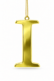 Gold Metal Alphabet Hanging Decoration
