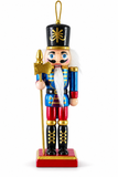 Metallic Nutcracker Hanging Decoration – 12.5cm