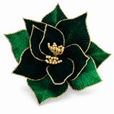 Luxe Velvet Poinsettia Clip