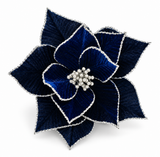 Luxe Velvet Poinsettia Clip
